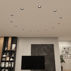 DK3055-BK Встраиваемый светильник, IP 20, 10 Вт, GU5.3, LED, черный, пластик в Качканаре - kachkanar.ok-mebel.com | фото 3