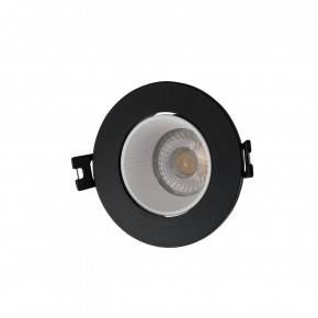 DK3061-BK+WH Встраиваемый светильник, IP 20, 10 Вт, GU5.3, LED, черный/белый, пластик в Качканаре - kachkanar.ok-mebel.com | фото 1