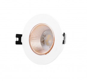 DK3061-WBR Встраиваемый светильник, IP 20, 10 Вт, GU5.3, LED, белый/бронзовый, пластик в Качканаре - kachkanar.ok-mebel.com | фото