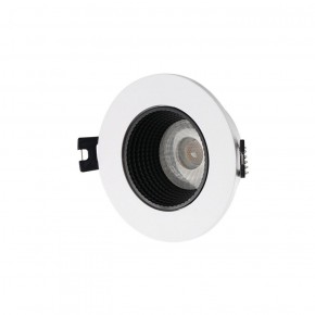 DK3061-WH+BK Встраиваемый светильник, IP 20, 10 Вт, GU5.3, LED, белый/черный, пластик в Качканаре - kachkanar.ok-mebel.com | фото 1