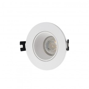 DK3061-WH Встраиваемый светильник, IP 20, 10 Вт, GU5.3, LED, белый/белый, пластик в Качканаре - kachkanar.ok-mebel.com | фото