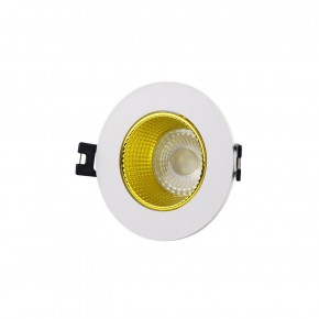 DK3061-WH+YE Встраиваемый светильник, IP 20, 10 Вт, GU5.3, LED, белый/желтый, пластик в Качканаре - kachkanar.ok-mebel.com | фото 1