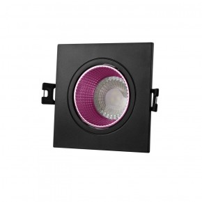 DK3071-BK+PI Встраиваемый светильник, IP 20, 10 Вт, GU5.3, LED, черный/розовый, пластик в Качканаре - kachkanar.ok-mebel.com | фото