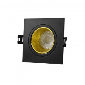 DK3071-BK+YE Встраиваемый светильник, IP 20, 10 Вт, GU5.3, LED, черный/желтый, пластик в Качканаре - kachkanar.ok-mebel.com | фото 1