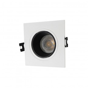 DK3071-WH+BK Встраиваемый светильник, IP 20, 10 Вт, GU5.3, LED, белый/черный, пластик в Качканаре - kachkanar.ok-mebel.com | фото 1
