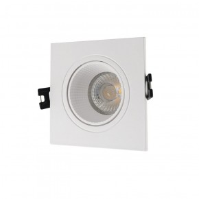 DK3071-WH Встраиваемый светильник, IP 20, 10 Вт, GU5.3, LED, белый/белый, пластик в Качканаре - kachkanar.ok-mebel.com | фото 1
