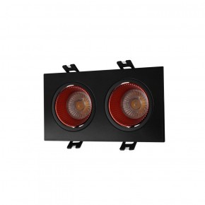 DK3072-BK+RD Встраиваемый светильник, IP 20, 10 Вт, GU5.3, LED, черный/красный, пластик в Качканаре - kachkanar.ok-mebel.com | фото