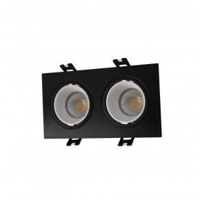 DK3072-BK+WH Встраиваемый светильник, IP 20, 10 Вт, GU5.3, LED, черный/белый, пластик в Качканаре - kachkanar.ok-mebel.com | фото