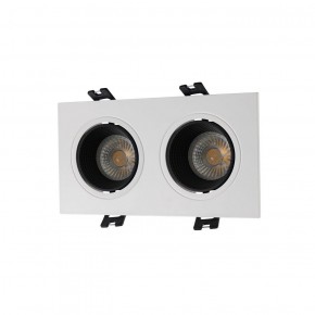 DK3072-WH+BK Встраиваемый светильник, IP 20, 10 Вт, GU5.3, LED, белый/черный, пластик в Качканаре - kachkanar.ok-mebel.com | фото