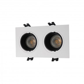 DK3072-WH+BK Встраиваемый светильник, IP 20, 10 Вт, GU5.3, LED, белый/черный, пластик в Качканаре - kachkanar.ok-mebel.com | фото