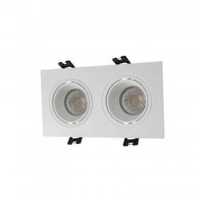 DK3072-WH Встраиваемый светильник, IP 20, 10 Вт, GU5.3, LED, белый/белый, пластик в Качканаре - kachkanar.ok-mebel.com | фото