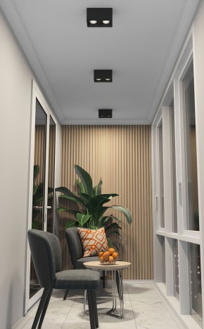 DK3085-BK+CH Светильник накладной IP 20, 10 Вт, GU5.3, LED, черный/хром, пластик в Качканаре - kachkanar.ok-mebel.com | фото 2