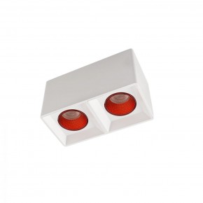 DK3085-WH+RD Светильник накладной IP 20, 10 Вт, GU5.3, LED, белый/красный, пластик в Качканаре - kachkanar.ok-mebel.com | фото