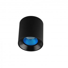 DK3090-BK+CY Светильник накладной IP 20, 10 Вт, GU5.3, LED, черный/голубой, пластик в Качканаре - kachkanar.ok-mebel.com | фото