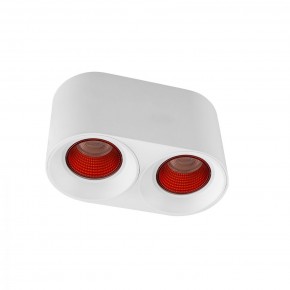 DK3096-WH+RD Светильник накладной IP 20, 10 Вт, GU5.3, LED, белый/красный, пластик в Качканаре - kachkanar.ok-mebel.com | фото
