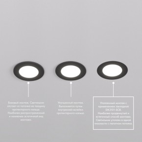 DK3101-BK Встраиваемый влагозащищенный светильник, IP65, до 10 Вт, LED, GU5,3, черный в Качканаре - kachkanar.ok-mebel.com | фото 6