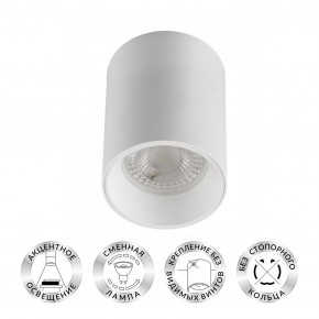 DK3110-WH Светильник накладной IP 20, 10 Вт, GU5.3, LED, белый, пластик в Качканаре - kachkanar.ok-mebel.com | фото