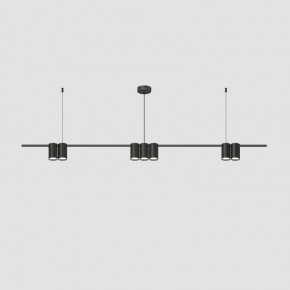 DK4063-BK Подвесной светильник ORBIT, IP20, 7xGU10 LED до 15 Вт, черный матовый, алюминий в Качканаре - kachkanar.ok-mebel.com | фото