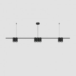 DK4063-BK Подвесной светильник ORBIT, IP20, 7xGU10 LED до 15 Вт, черный матовый, алюминий в Качканаре - kachkanar.ok-mebel.com | фото 2