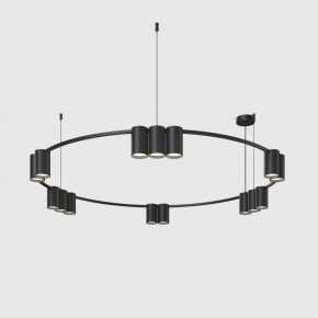 DK4067-BK Подвесной светильник ORBIT, IP20, 15xGU10 LED до 15 Вт, черный матовый, алюминий в Качканаре - kachkanar.ok-mebel.com | фото