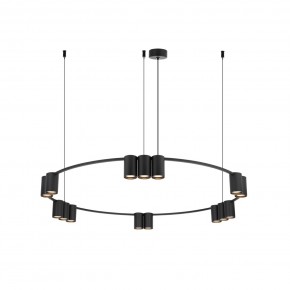 DK4067-BK Подвесной светильник ORBIT, IP20, 15xGU10 LED до 15 Вт, черный матовый, алюминий в Качканаре - kachkanar.ok-mebel.com | фото 3