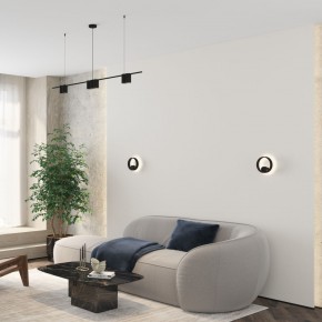 DK5060-BK Бра ORBIT, IP20, 3000К, LED, 10 Вт, черный матовый, алюминий в Качканаре - kachkanar.ok-mebel.com | фото 5