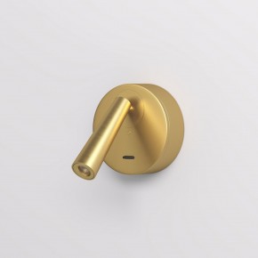DK5072-SB Бра SHINE WALL со светодиодом, D104*H68, IP20, 3000К, 3W, RA?90, сатинированная латунь, алюминий в Качканаре - kachkanar.ok-mebel.com | фото 2