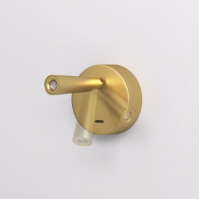 DK5072-SB Бра SHINE WALL со светодиодом, D104*H68, IP20, 3000К, 3W, RA?90, сатинированная латунь, алюминий в Качканаре - kachkanar.ok-mebel.com | фото 3
