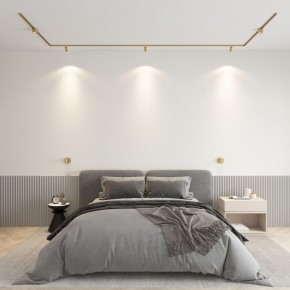 DK5072-SB Бра SHINE WALL со светодиодом, D104*H68, IP20, 3000К, 3W, RA?90, сатинированная латунь, алюминий в Качканаре - kachkanar.ok-mebel.com | фото 4