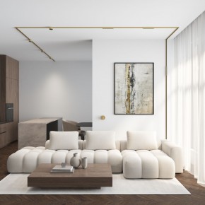 DK5072-SB Бра SHINE WALL со светодиодом, D104*H68, IP20, 3000К, 3W, RA?90, сатинированная латунь, алюминий в Качканаре - kachkanar.ok-mebel.com | фото 6