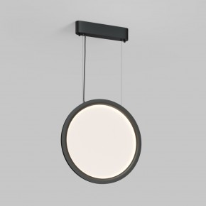 DK6604-BK Подвесной вертикальный светильник Veil со светодиодом H1500 d450 220V 36W 3000-6000K IP20 черный алюминий в Качканаре - kachkanar.ok-mebel.com | фото