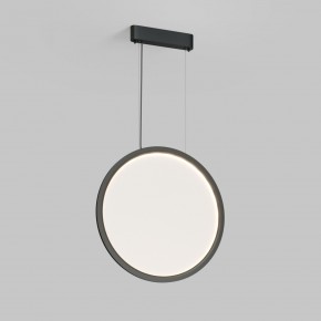 DK6606-BK Подвесной вертикальный светильник Veil со светодиодом H1700 d600 220V 48W 3000-6000K IP20 черный алюминий в Качканаре - kachkanar.ok-mebel.com | фото