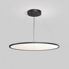 DK6620-BK Подвесной горизонтальный светильник Veil со светодиодом H900 d1000 220V 82W 3000-6000K IP20 черный алюминий в Качканаре - kachkanar.ok-mebel.com | фото