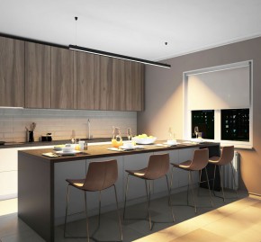 DK9203-BK Линейный светильник 52W 2000mm 3000K, черный в Качканаре - kachkanar.ok-mebel.com | фото 5