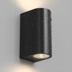 DK9791-BK Настенный уличный светильник NARVIK, IP44, 2хGU10 LED, до 15 Вт, черный, алюминий в Качканаре - kachkanar.ok-mebel.com | фото 3