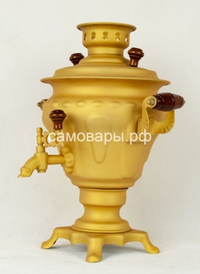 Электрический самовар "Русское золото" матовая груша на 2 литра (Ограниченная серия) в Качканаре - kachkanar.ok-mebel.com | фото 1