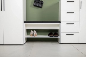 ЭЙР прихожая (модульная) Белый Шагрень в Качканаре - kachkanar.ok-mebel.com | фото 23