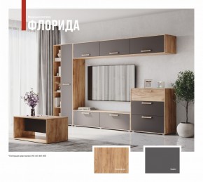 ФЛОРИДА Гостиная (модульная) дуб золотой/графит в Качканаре - kachkanar.ok-mebel.com | фото