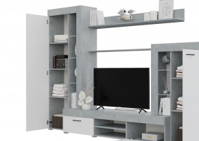 Гостиная Дельта (Бетон/Белый) в Качканаре - kachkanar.ok-mebel.com | фото 2