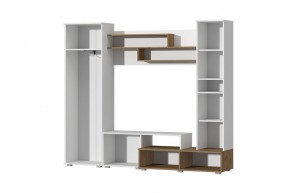 Гостиная Юна (Белый текстурный/Дуб крафт золотой) в Качканаре - kachkanar.ok-mebel.com | фото 2