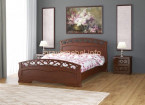 ГРАЦИЯ-1 Кровать из массива 1200 (Орех) в Качканаре - kachkanar.ok-mebel.com | фото