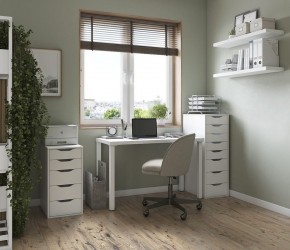 Комод Ингар белый с пятью выдвижными ящиками в Качканаре - kachkanar.ok-mebel.com | фото 4