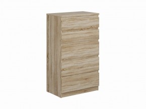 Комод КАСТОР с пятью ящиками, цвет Дуб Сонома в Качканаре - kachkanar.ok-mebel.com | фото