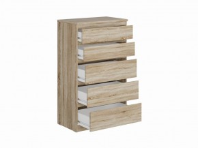 Комод КАСТОР с пятью ящиками, цвет Дуб Сонома в Качканаре - kachkanar.ok-mebel.com | фото 2