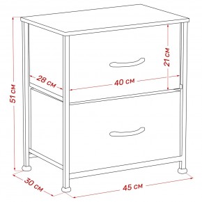 Комод Leset Линкс 2 ящ. (к/з), Каркас Белый, ящики Белые в Качканаре - kachkanar.ok-mebel.com | фото 8