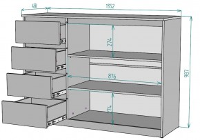 Комод Мальта K116 в Качканаре - kachkanar.ok-mebel.com | фото 2