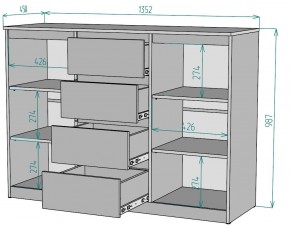 Комод Мальта K118 в Качканаре - kachkanar.ok-mebel.com | фото 2