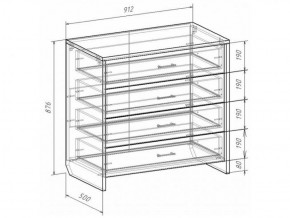Комод с плитой 22 мм ЛИБЕРТИ в Качканаре - kachkanar.ok-mebel.com | фото 3