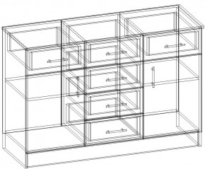 СОФИЯ Комод К1200 2Д (венге/дуб белфорт) в Качканаре - kachkanar.ok-mebel.com | фото 3