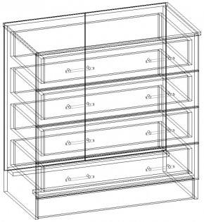 СОФИЯ Комод К800 (венге/дуб белфорт) в Качканаре - kachkanar.ok-mebel.com | фото 3